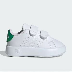 adidas SZ 5K Unisex-Child Advantage Tennis Shoe, White, Comfy Bubble NEW W TAGS